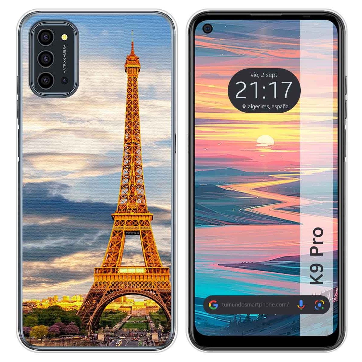 Funda Silicona para Oukitel K9 Pro diseño Paris Dibujos