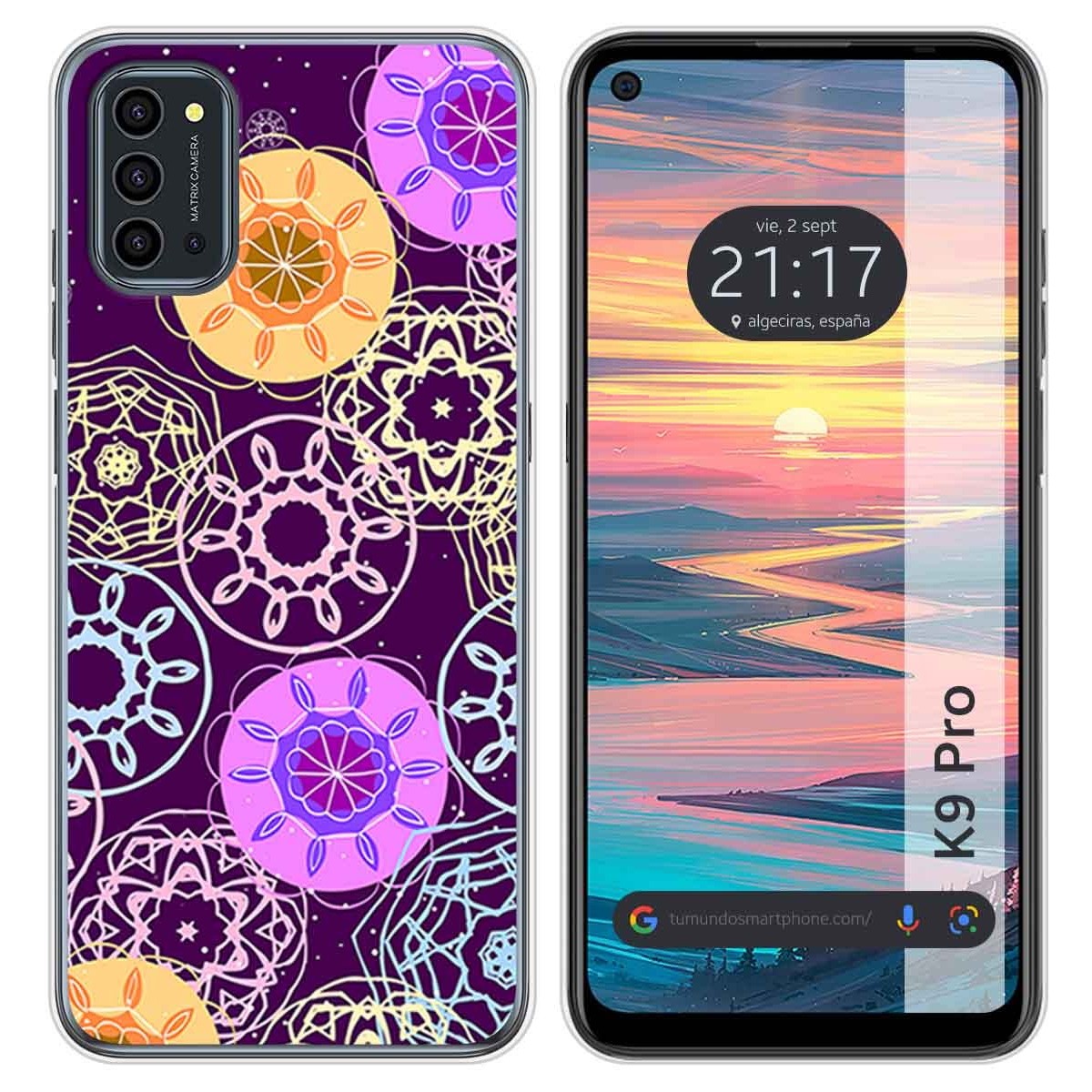 Funda Silicona para Oukitel K9 Pro diseño Radial Dibujos