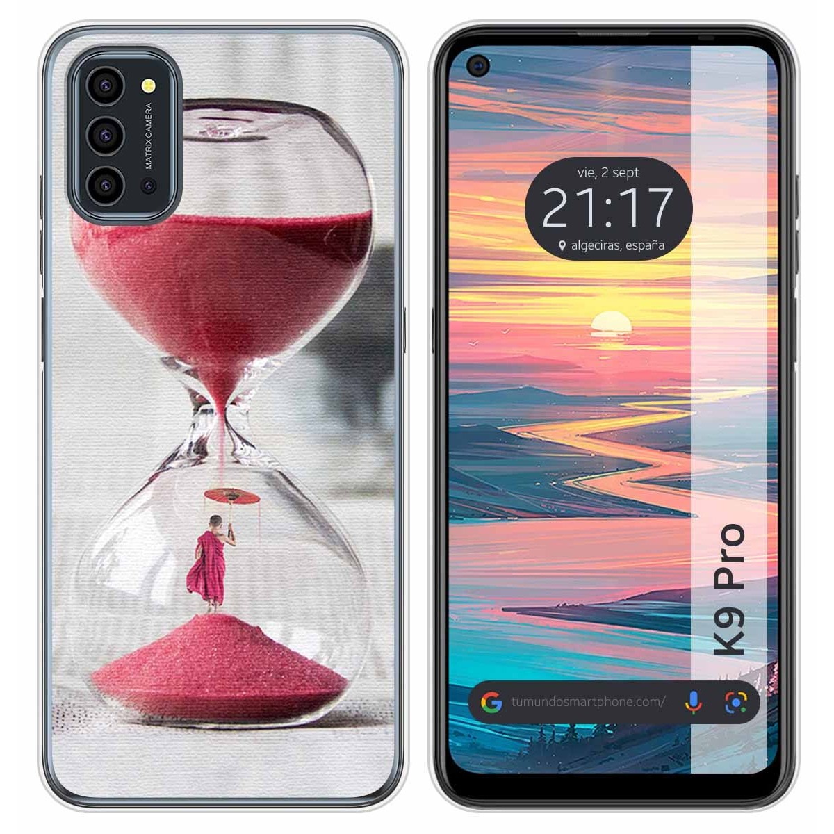 Funda Silicona para Oukitel K9 Pro diseño Reloj Dibujos