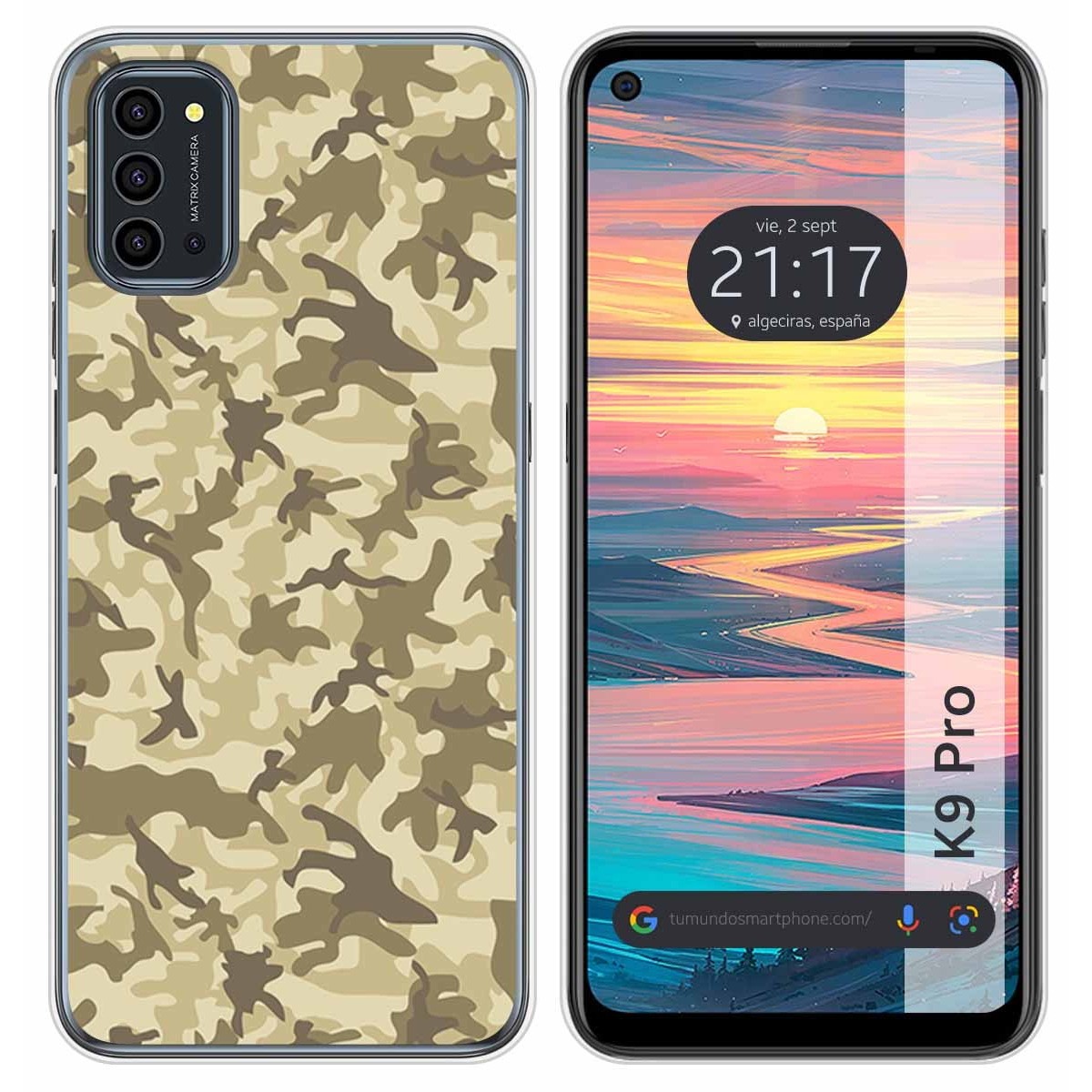 Funda Silicona para Oukitel K9 Pro diseño Sand Camuflaje Dibujos