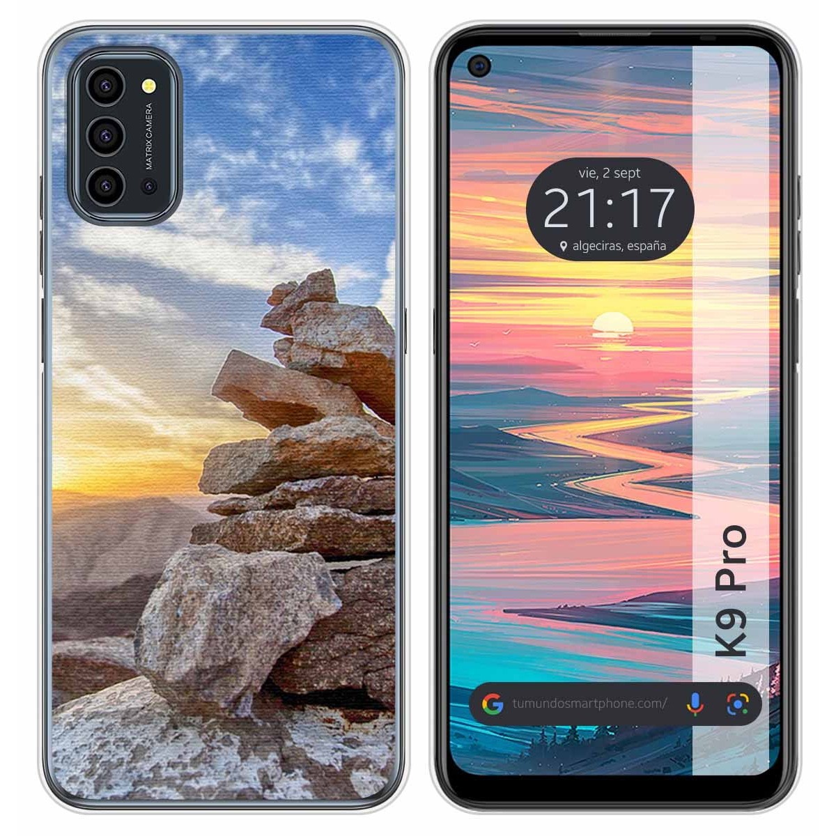 Funda Silicona para Oukitel K9 Pro diseño Sunset Dibujos