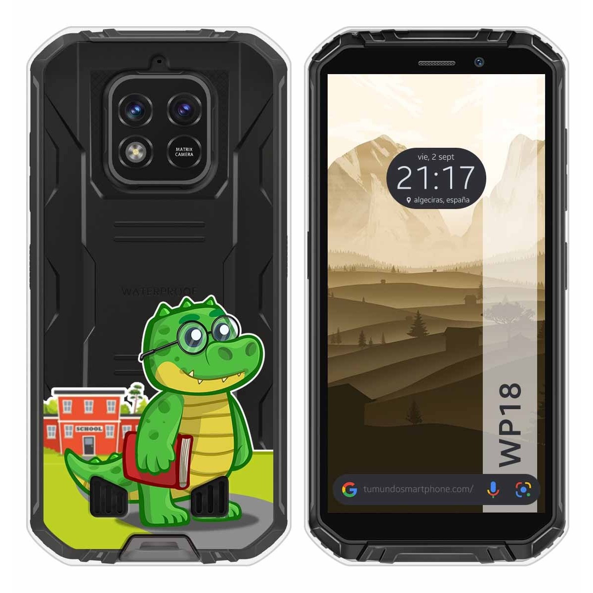 Funda Silicona Transparente para Oukitel WP18 (2022) diseño Coco Dibujos