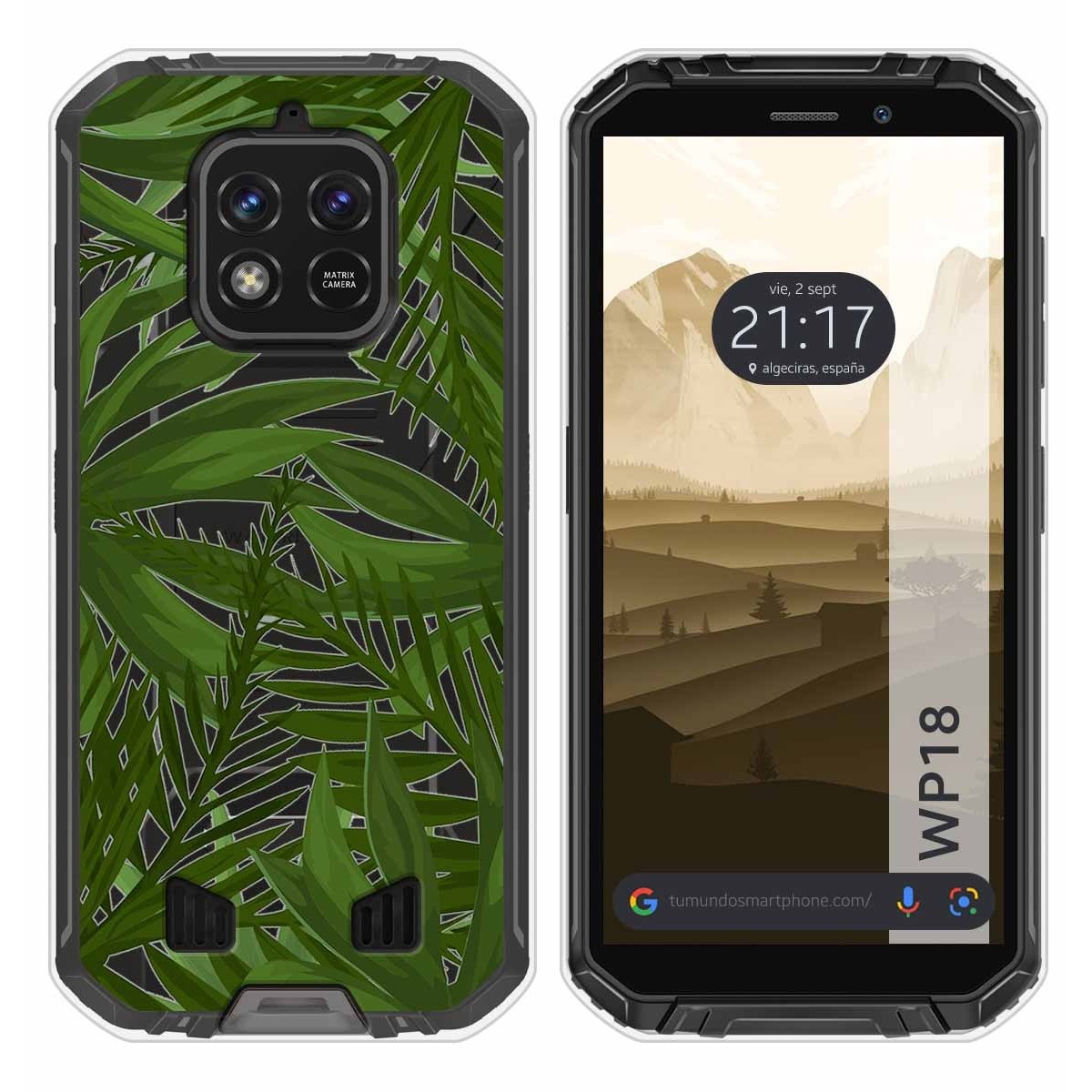 Funda Silicona Transparente para Oukitel WP18 (2022) diseño Jungla Dibujos