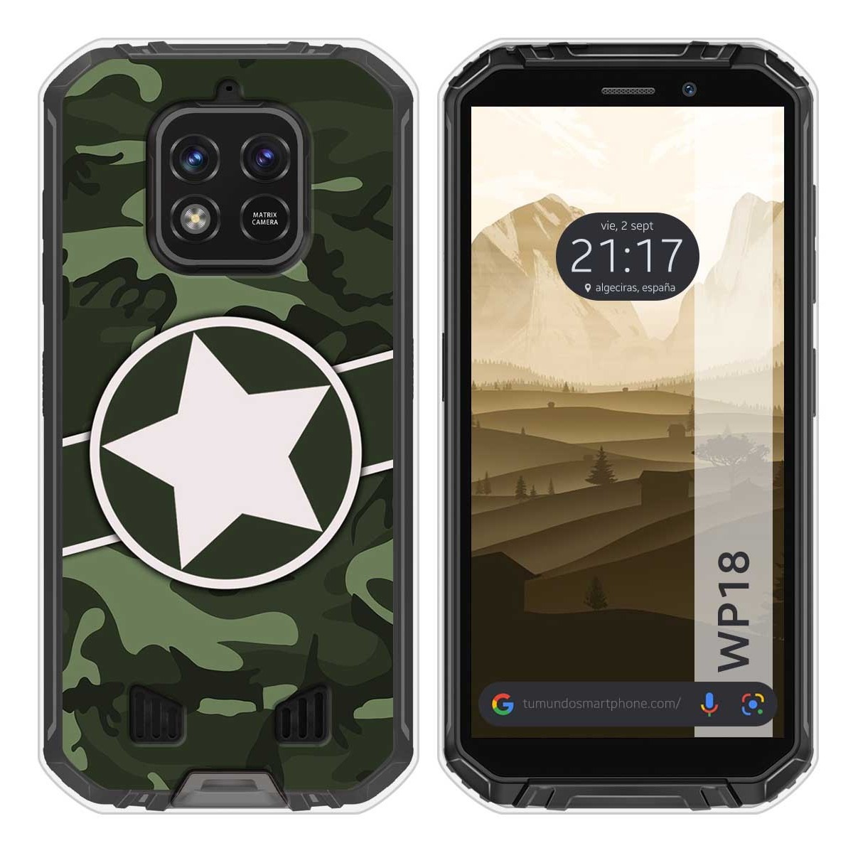 Funda Silicona para Oukitel WP18 (2022) diseño Camuflaje 01 Dibujos
