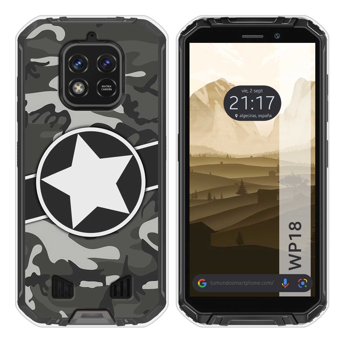 Funda Silicona para Oukitel WP18 (2022) diseño Camuflaje 02 Dibujos