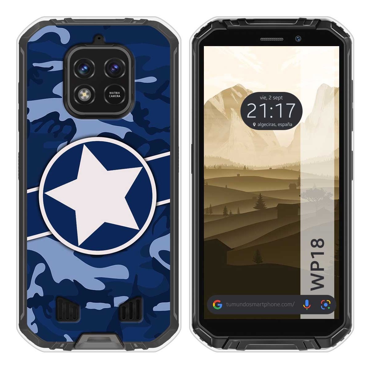 Funda Silicona para Oukitel WP18 (2022) diseño Camuflaje 03 Dibujos