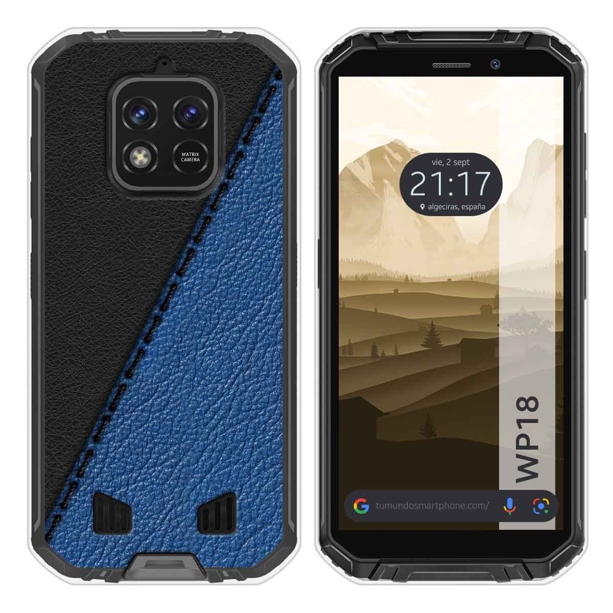 Funda Silicona para Oukitel WP18 (2022) diseño Cuero 02 Dibujos