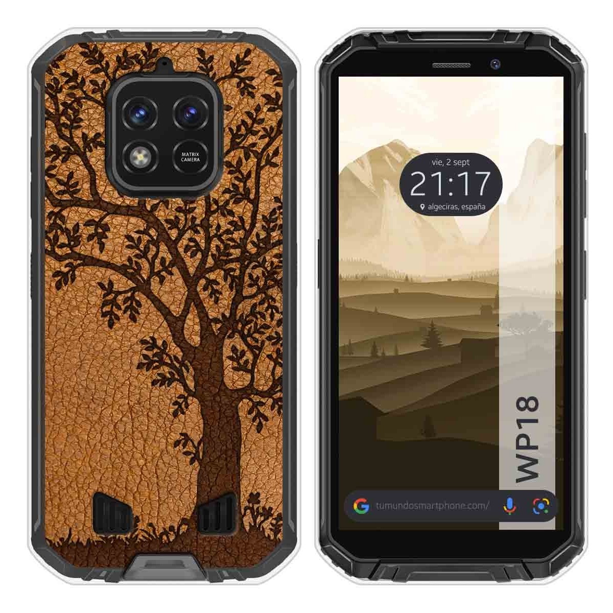 Funda Silicona para Oukitel WP18 (2022) diseño Cuero 03 Dibujos