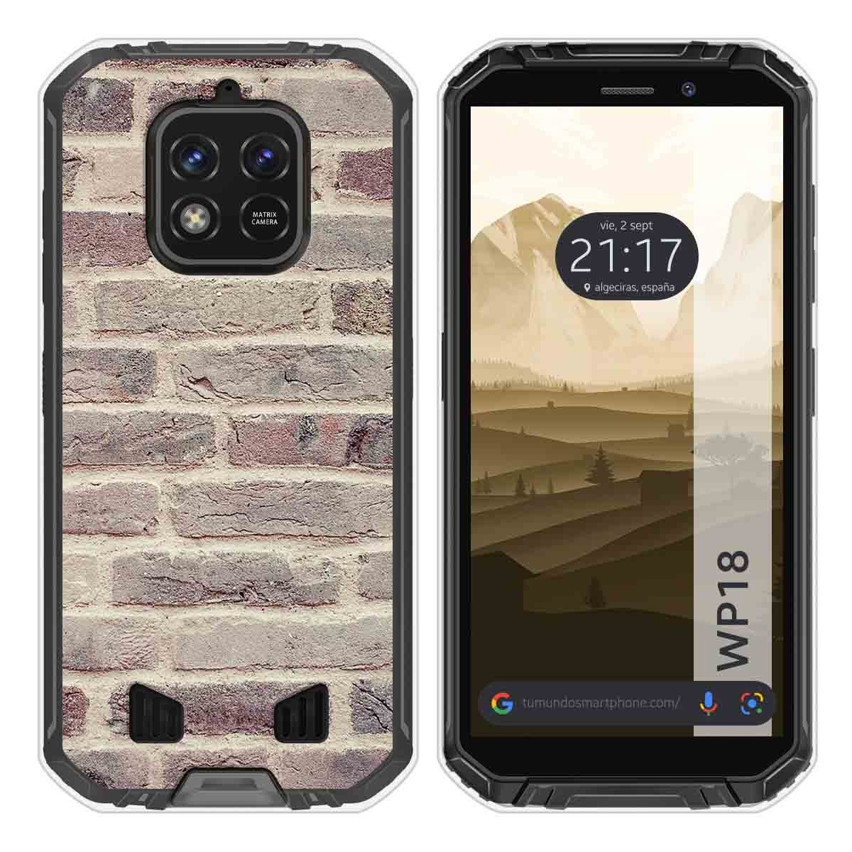 Funda Silicona para Oukitel WP18 (2022) diseño Ladrillo 01 Dibujos
