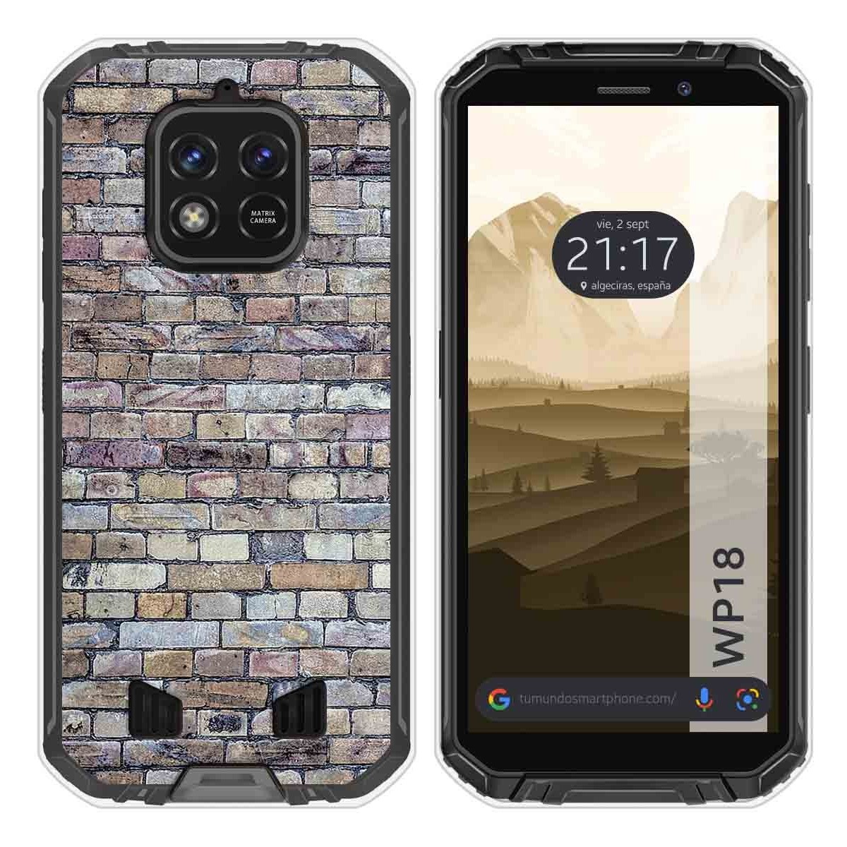 Funda Silicona para Oukitel WP18 (2022) diseño Ladrillo 02 Dibujos