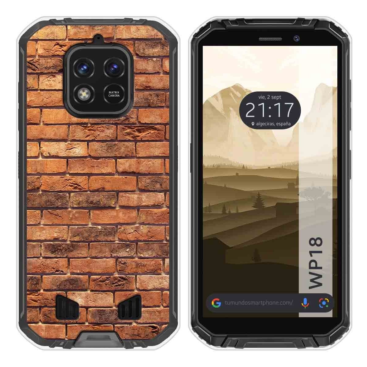 Funda Silicona para Oukitel WP18 (2022) diseño Ladrillo 04 Dibujos