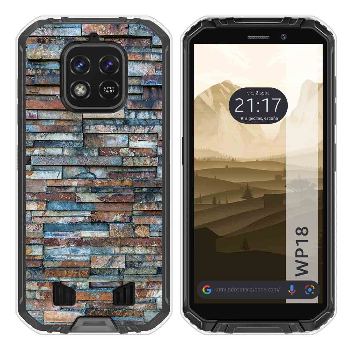 Funda Silicona para Oukitel WP18 (2022) diseño Ladrillo 05 Dibujos