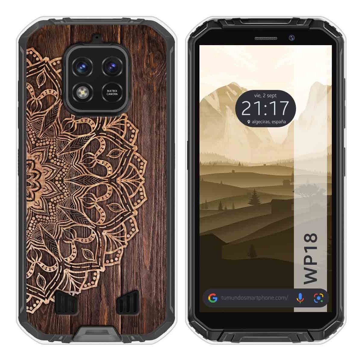 Funda Silicona para Oukitel WP18 (2022) diseño Madera 06 Dibujos