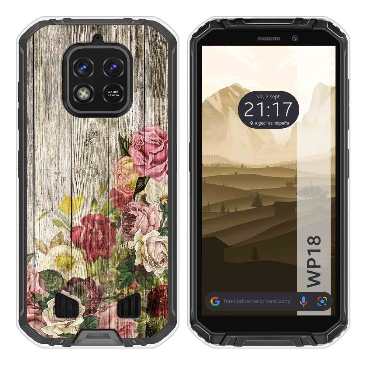 Funda Silicona para Oukitel WP18 (2022) diseño Madera 08 Dibujos