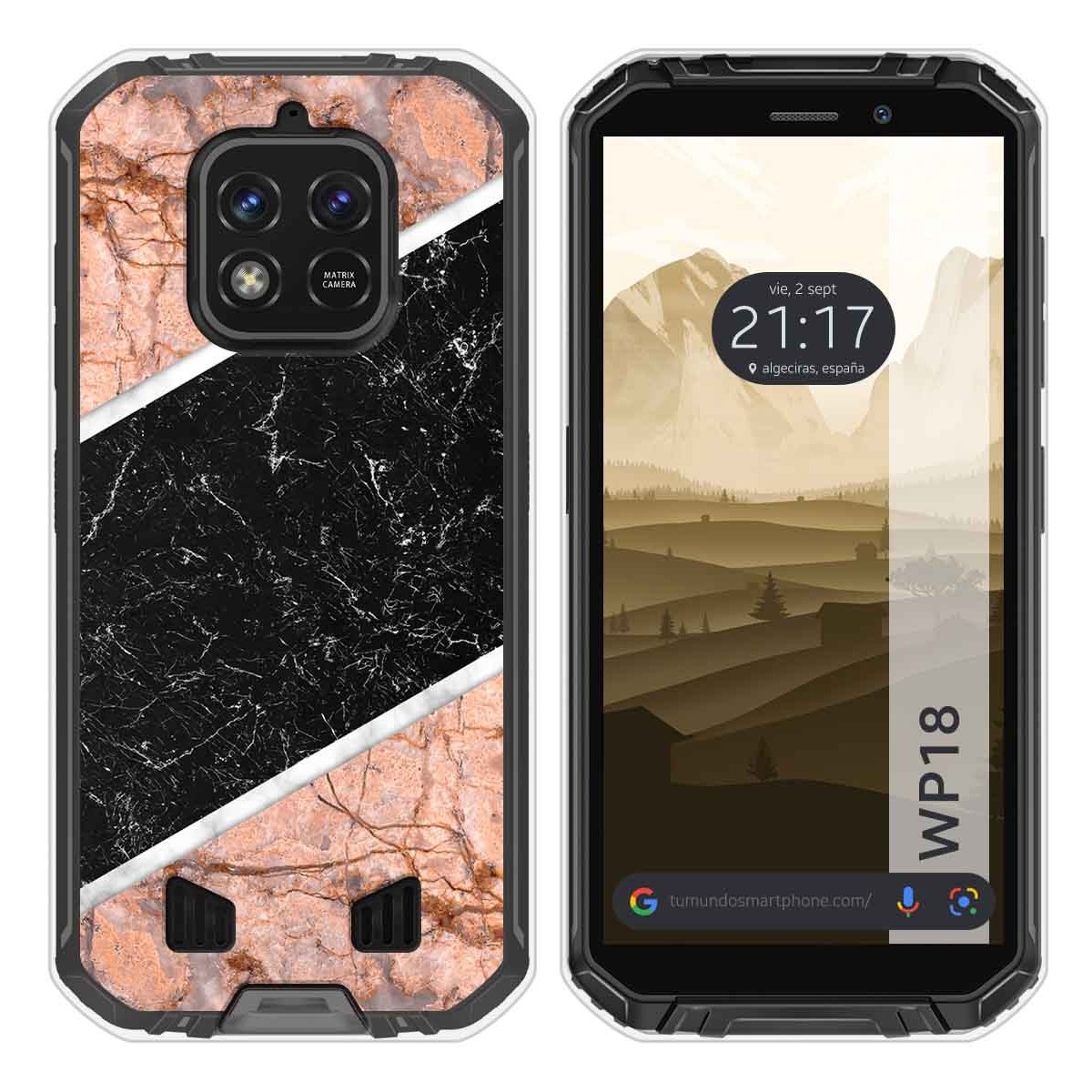 Funda Silicona para Oukitel WP18 (2022) diseño Mármol 07 Dibujos