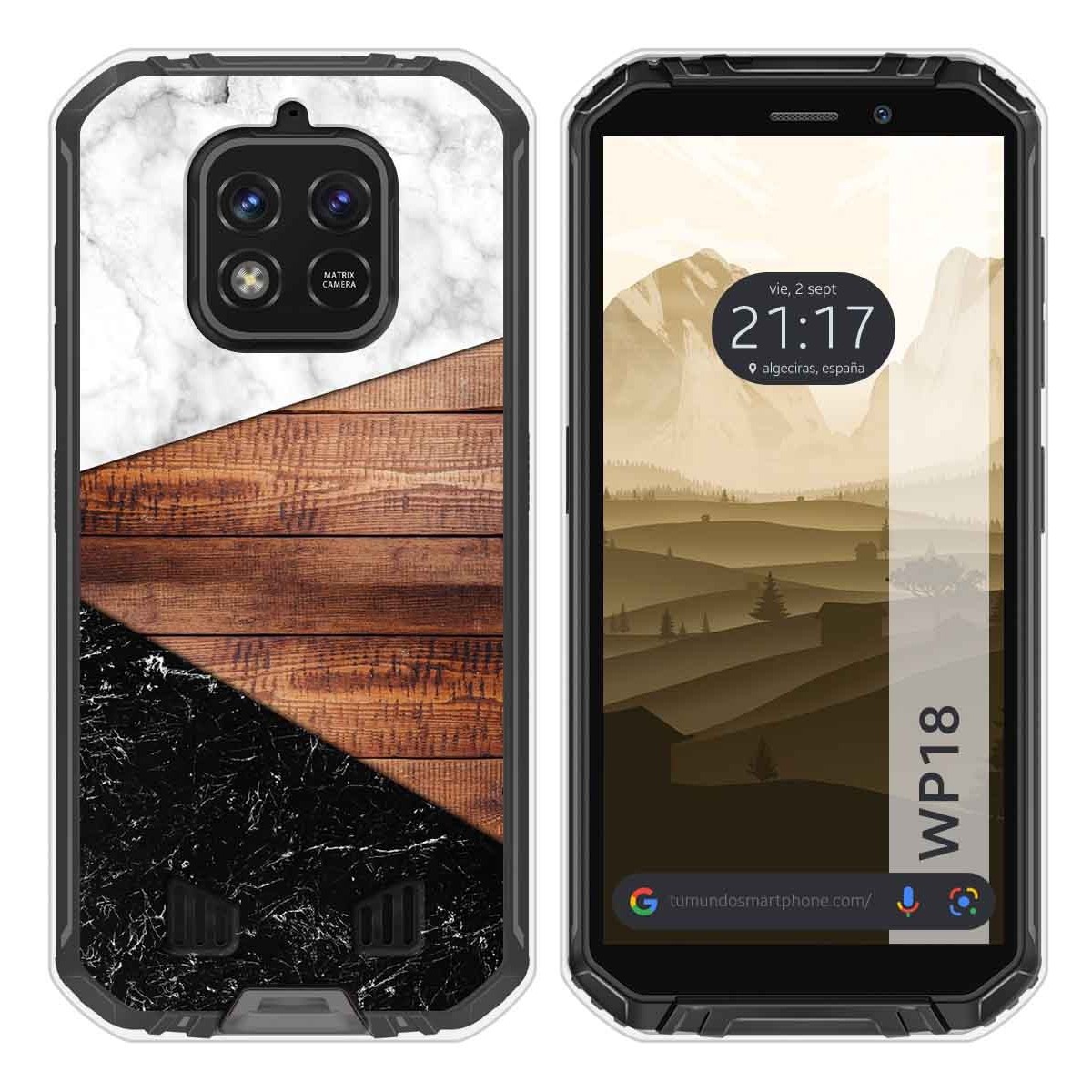 Funda Silicona para Oukitel WP18 (2022) diseño Mármol 11 Dibujos