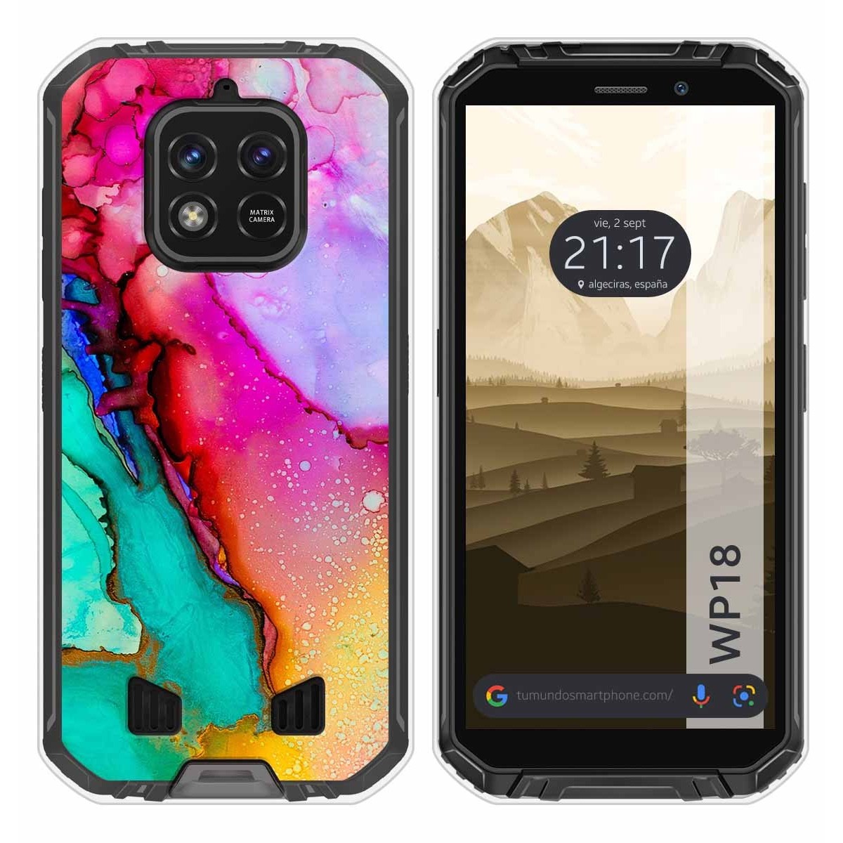 Funda Silicona para Oukitel WP18 (2022) diseño Mármol 15 Dibujos