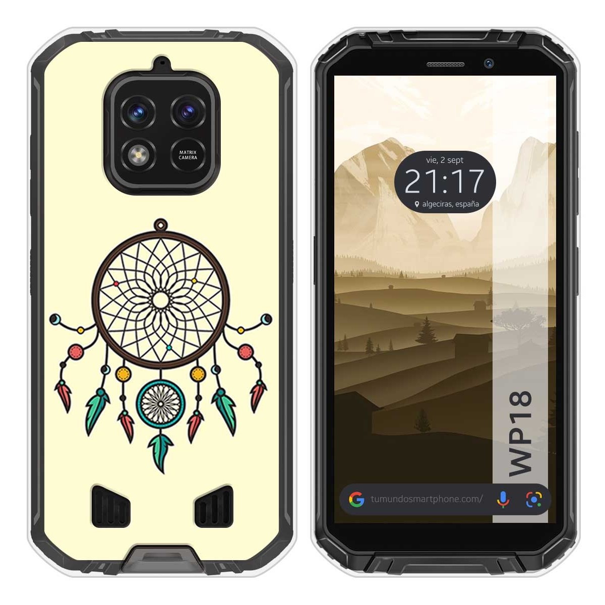 Funda Silicona para Oukitel WP18 (2022) diseño Atrapasueños Dibujos
