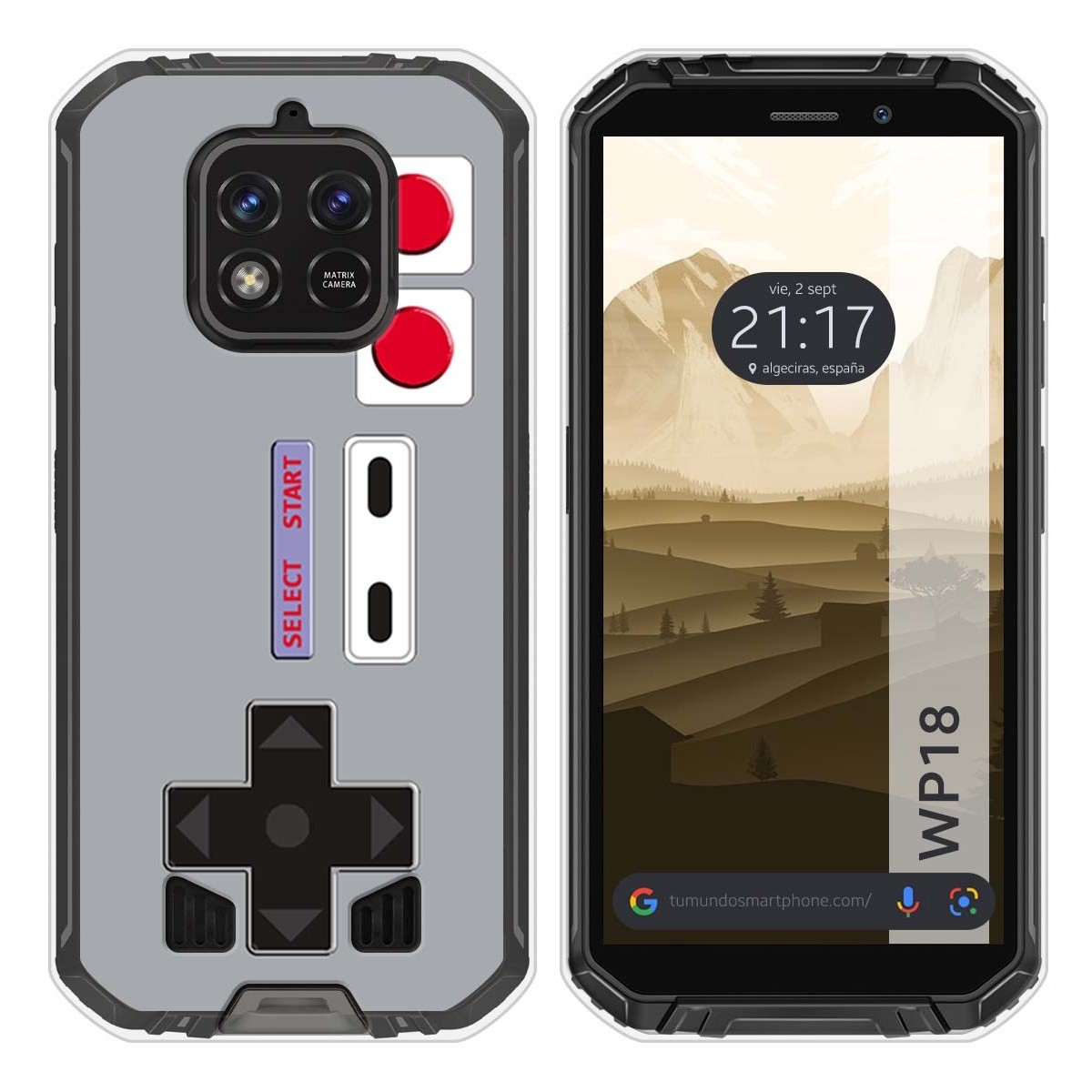 Funda Silicona para Oukitel WP18 (2022) diseño Consola Dibujos
