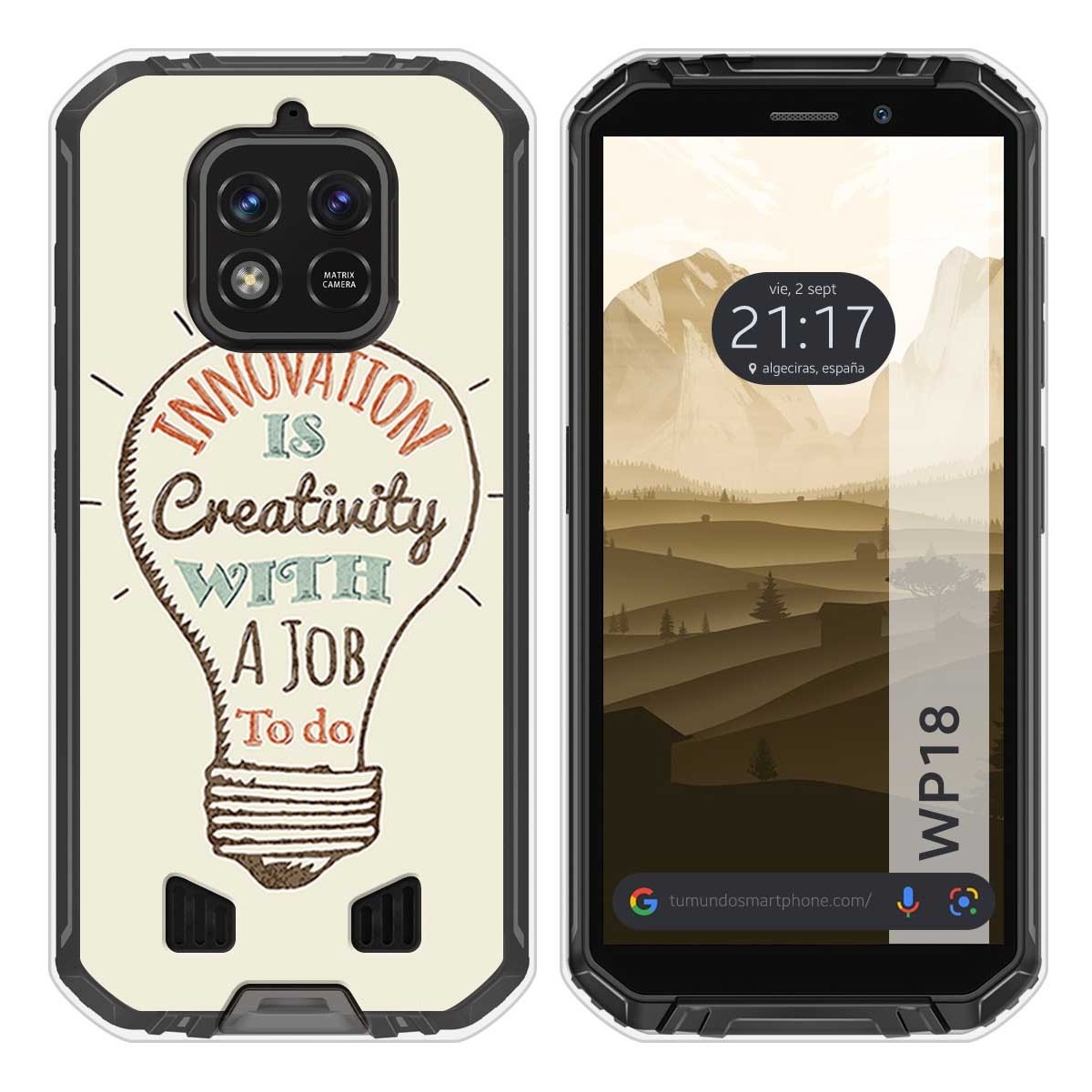 Funda Silicona para Oukitel WP18 (2022) diseño Creativity Dibujos