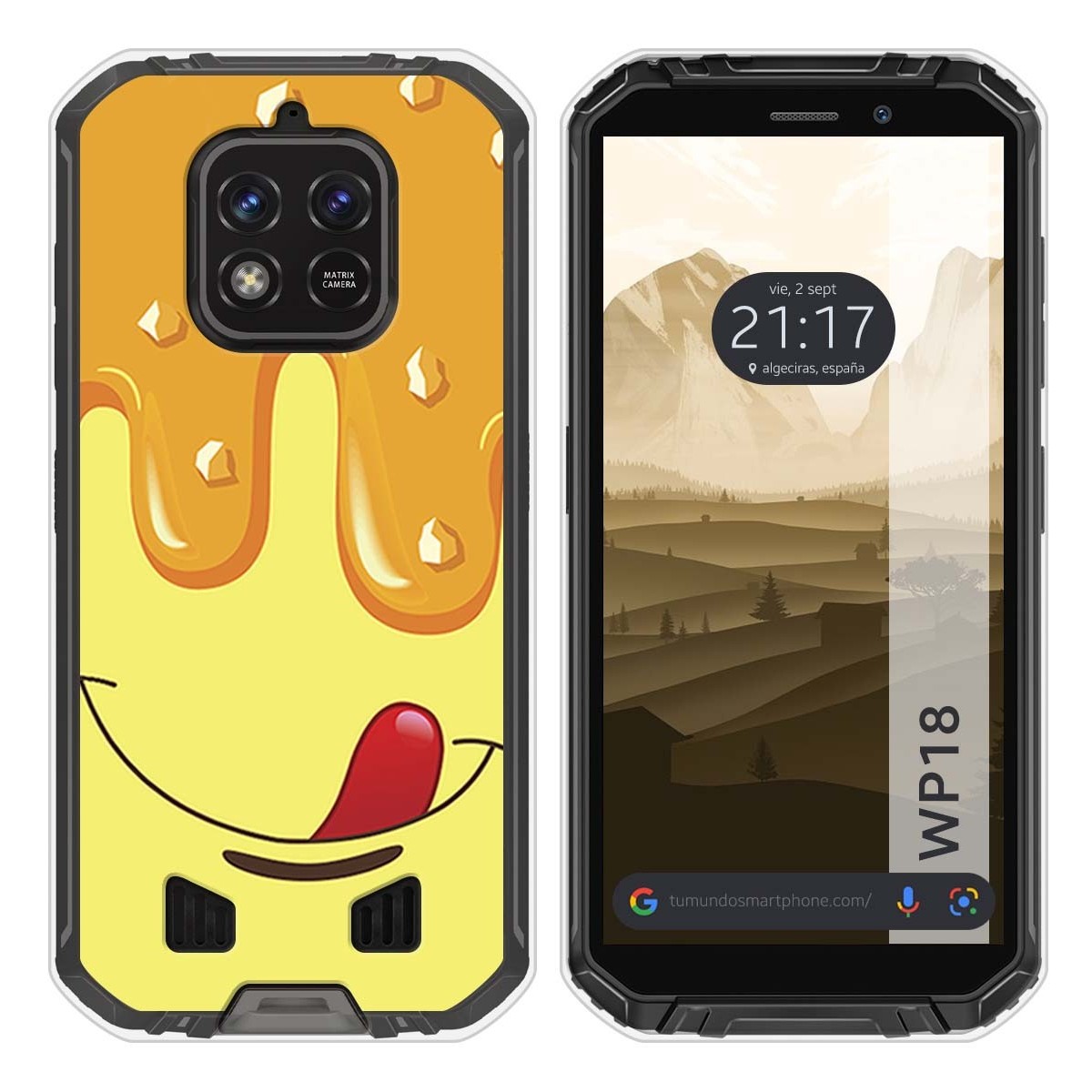 Funda Silicona para Oukitel WP18 (2022) diseño Helado Vainilla Dibujos