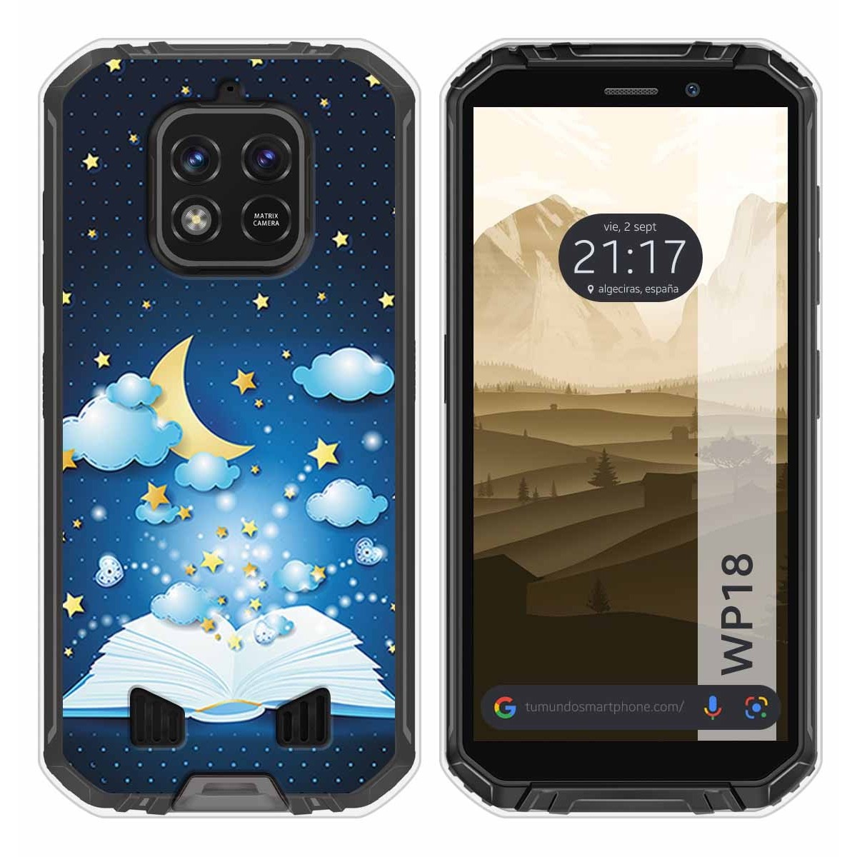 Funda Silicona para Oukitel WP18 (2022) diseño Libro Cuentos Dibujos