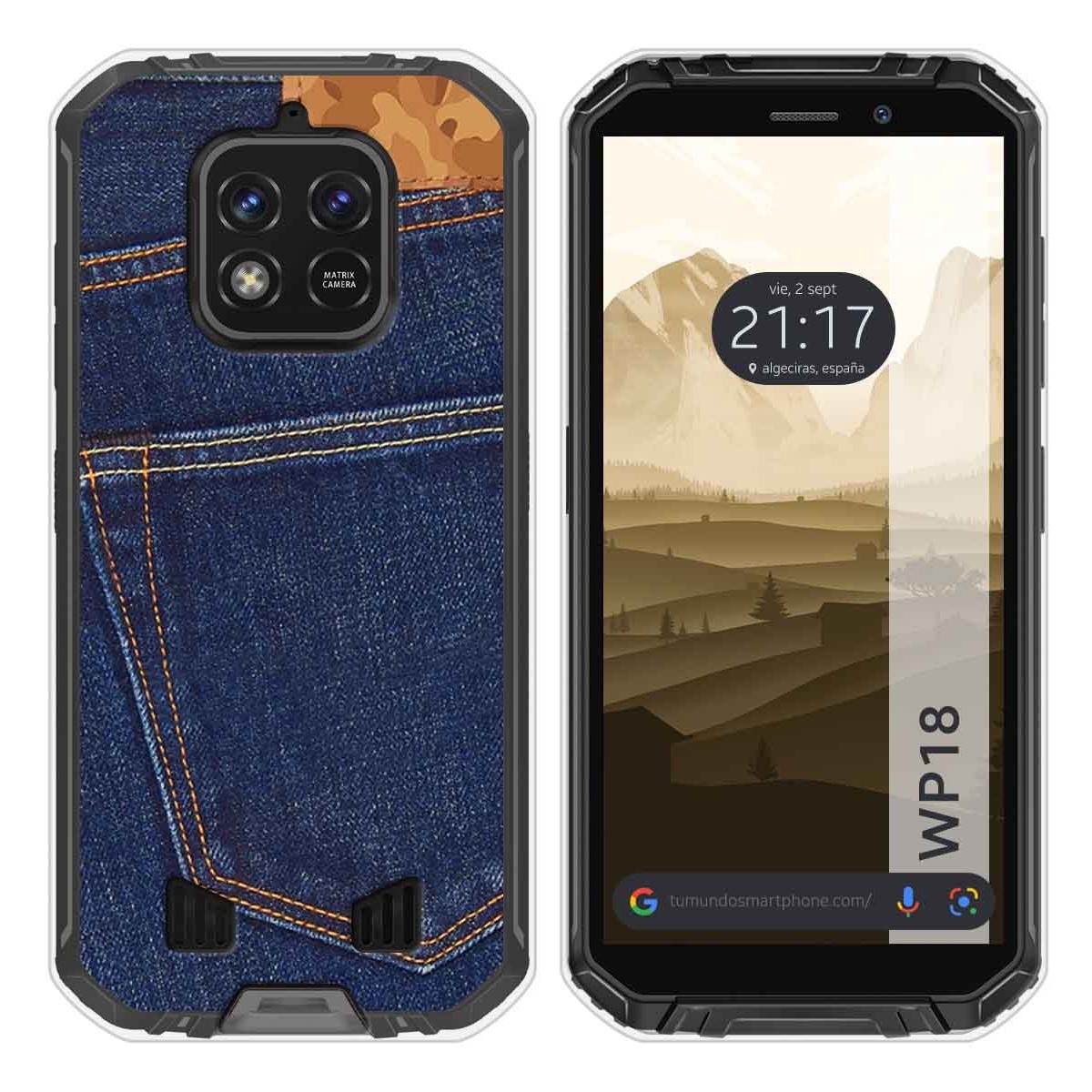 Funda Silicona para Oukitel WP18 (2022) diseño Vaquero Dibujos