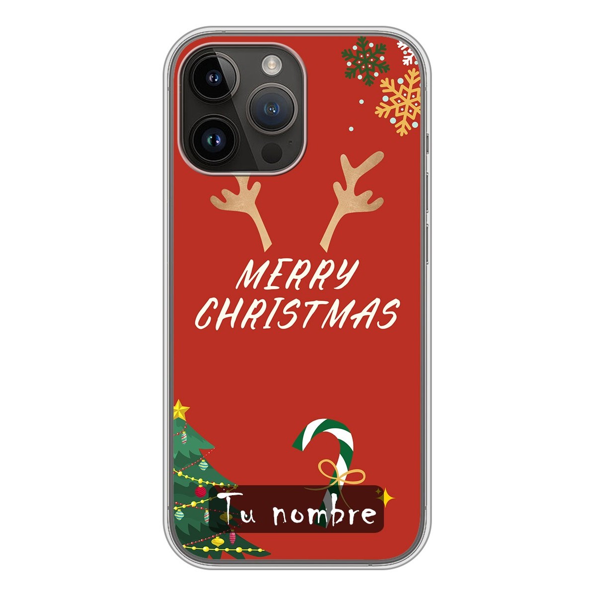 Funda Silicona Navidad Merry Christmas