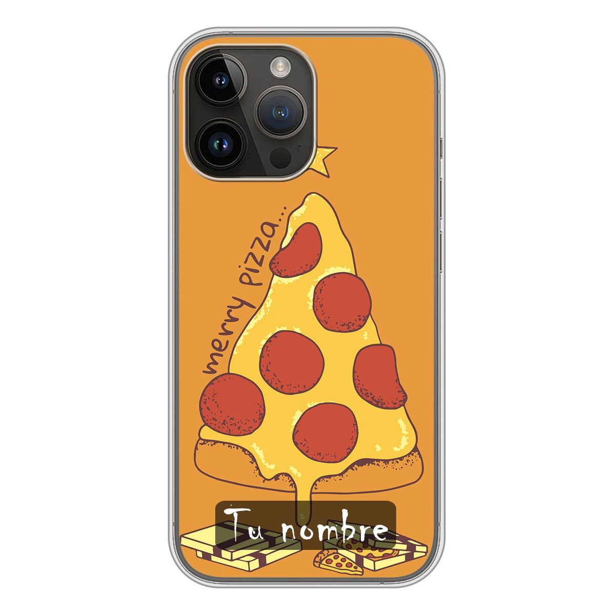 Funda Silicona Navidad Merry Pizza