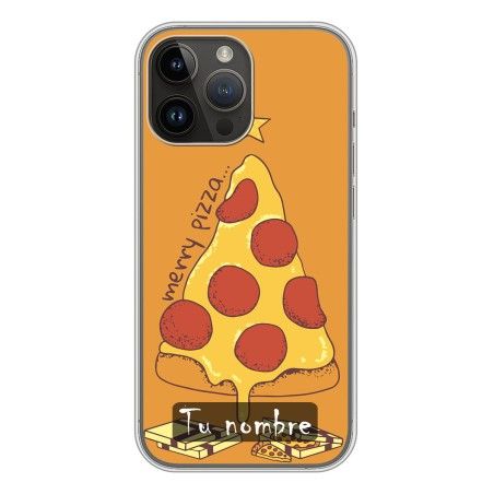 Funda Silicona Navidad Merry Pizza