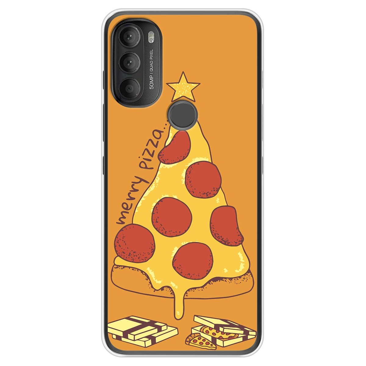 Funda Silicona Navidad Merry Pizza