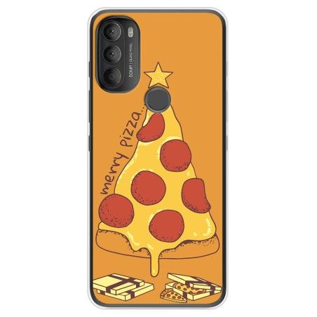Funda Silicona Navidad Merry Pizza
