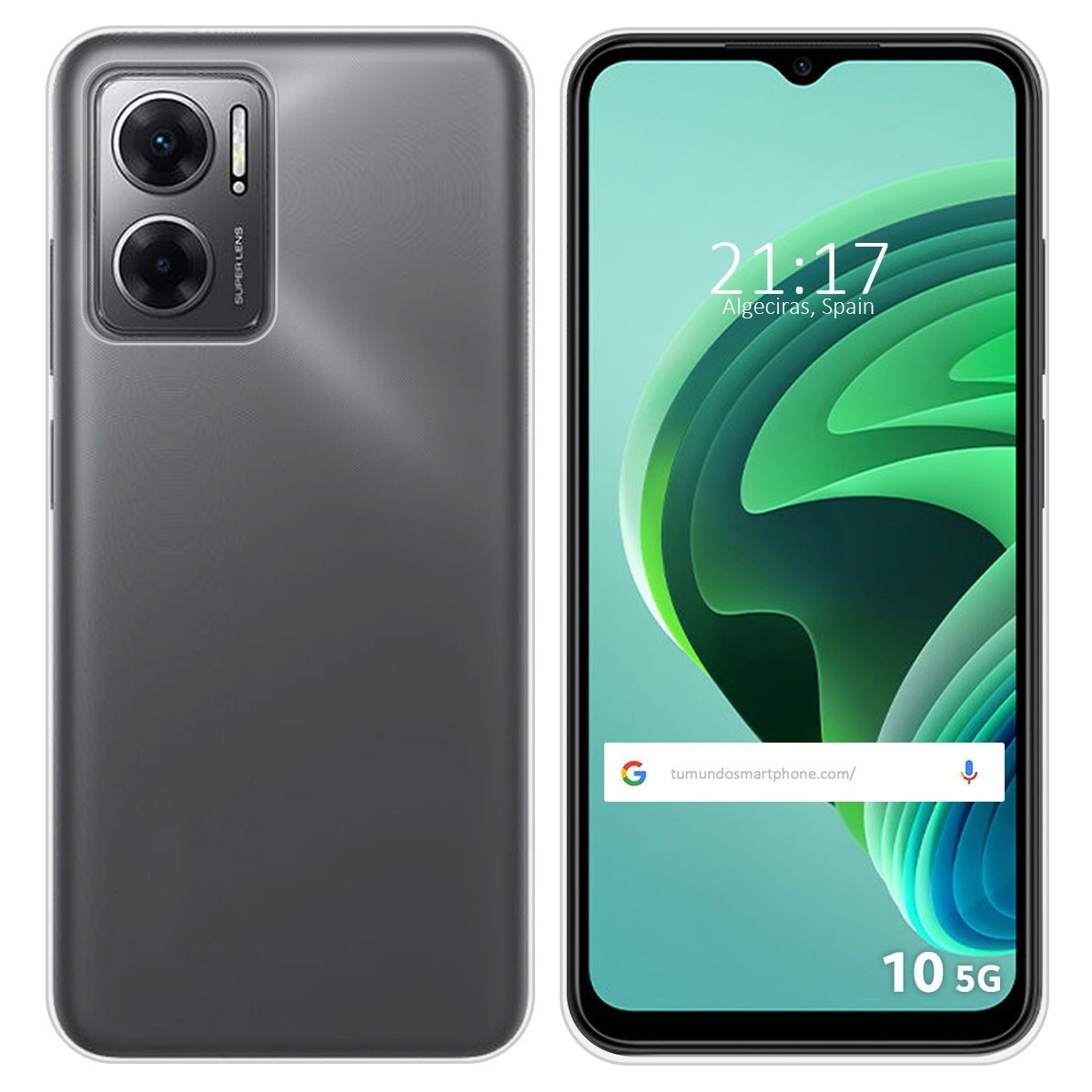 Funda Silicona Gel TPU Transparente para Xiaomi Redmi 10 5G