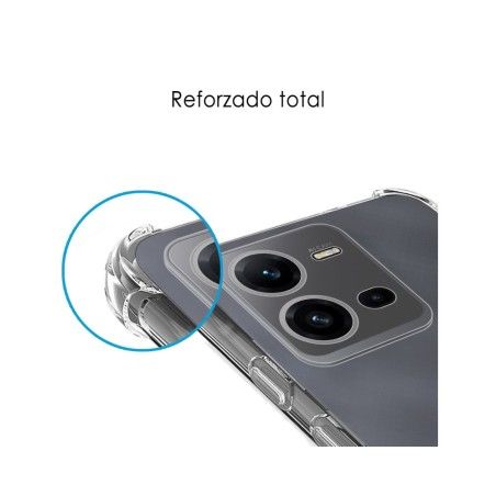 Funda Silicona Antigolpes Transparente para Vivo X80 Lite 5G