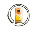 Funda Colgante Transparente para Vivo X80 Lite 5G con Cordon Verde / Dorado