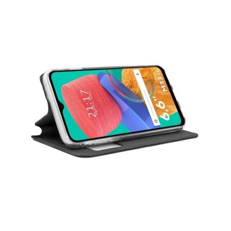 Funda Libro Soporte con Ventana para Samsung Galaxy M33 5G color Negra