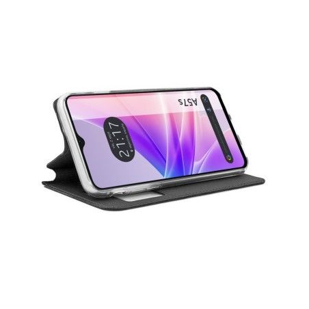 Funda Libro Soporte con Ventana para Oppo A57s color Negra