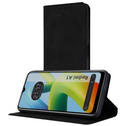 Funda Polipiel con tarjetero para Xiaomi Redmi A1 color Negra