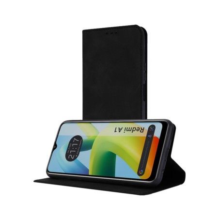 Funda Polipiel con tarjetero para Xiaomi Redmi A1 color Negra