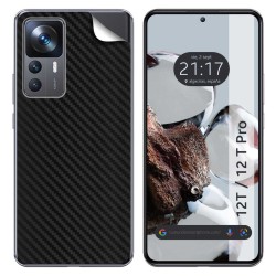 Pegatina Vinilo Autoadhesiva Textura Carbono para Xiaomi 12T / 12T Pro 5G
