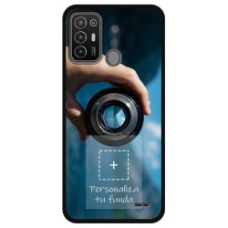 Personaliza tu Funda Silicona Gel Tpu Negra con tu Fotografia para ZTE Blade A52 Dibujo Personalizada