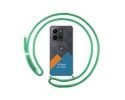 Personaliza tu Funda Colgante Transparente para Vivo X80 Lite 5G con Cordon Verde Agua Dibujo Personalizada
