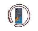 Personaliza tu Funda Colgante Transparente para Oppo A17 con Cordon Rosa / Dorado Dibujo Personalizada