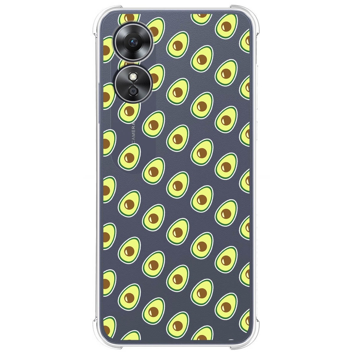 Funda Silicona Antigolpes para Oppo A17 diseño Aguacate Dibujos