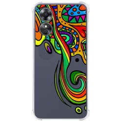 Funda Silicona Antigolpes para Oppo A17 diseño Colores Dibujos