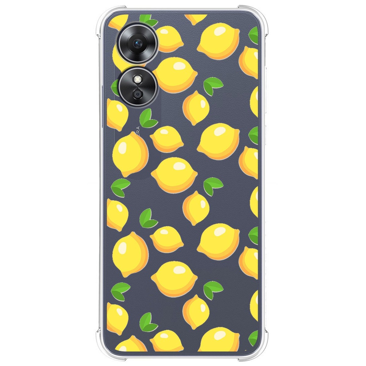 Funda Silicona Antigolpes para Oppo A17 diseño Limones Dibujos