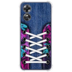 Funda Silicona Antigolpes para Oppo A17 diseño Zapatillas 06 Dibujos