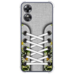 Funda Silicona Antigolpes para Oppo A17 diseño Zapatillas 08 Dibujos