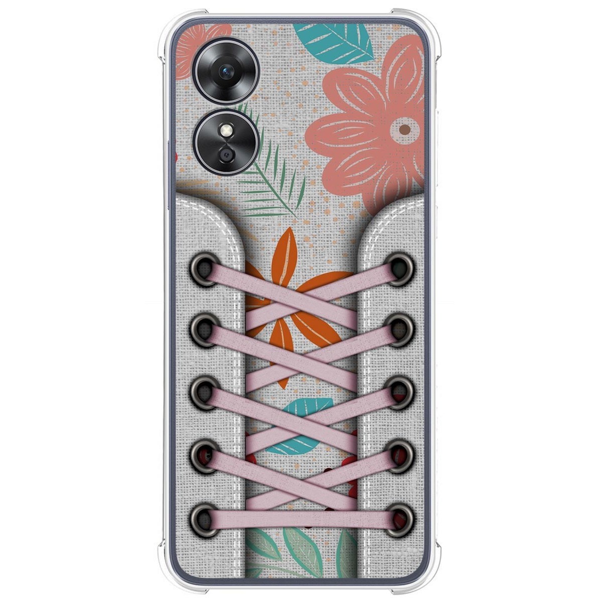 Funda Silicona Antigolpes para Oppo A17 diseño Zapatillas 09 Dibujos