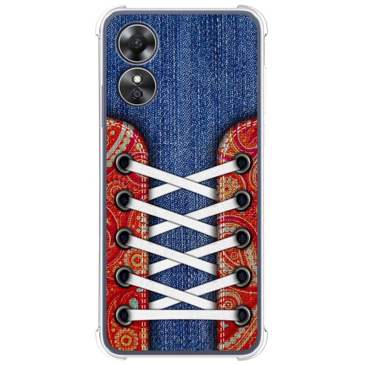 Funda Silicona Antigolpes para Oppo A17 diseño Zapatillas 11 Dibujos